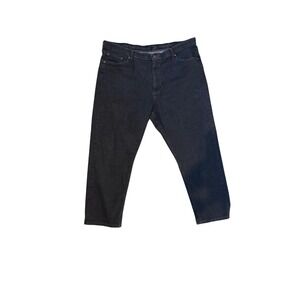Wrangler Authentics Men's Dark Wash Straight Leg Denim Jeans‎ Size 44x32